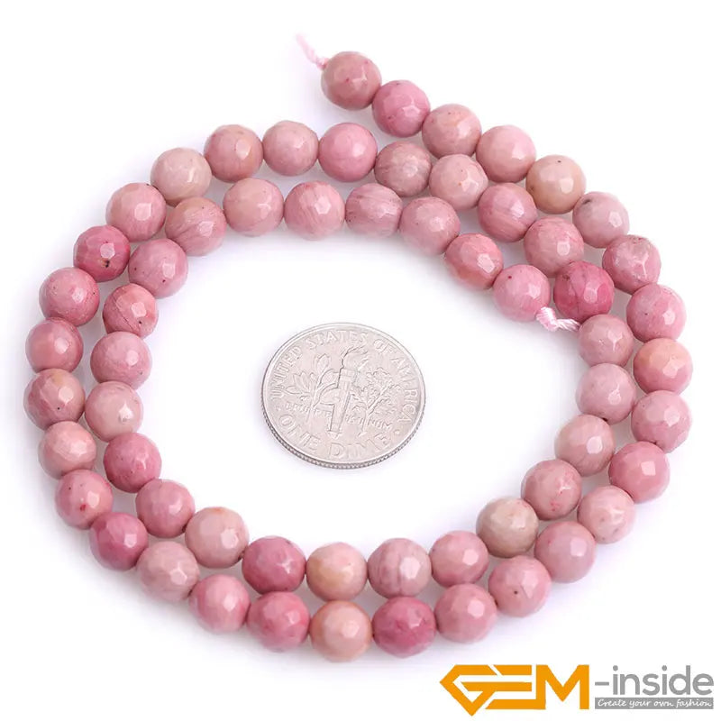 Natural Stone Faceted Round Beads