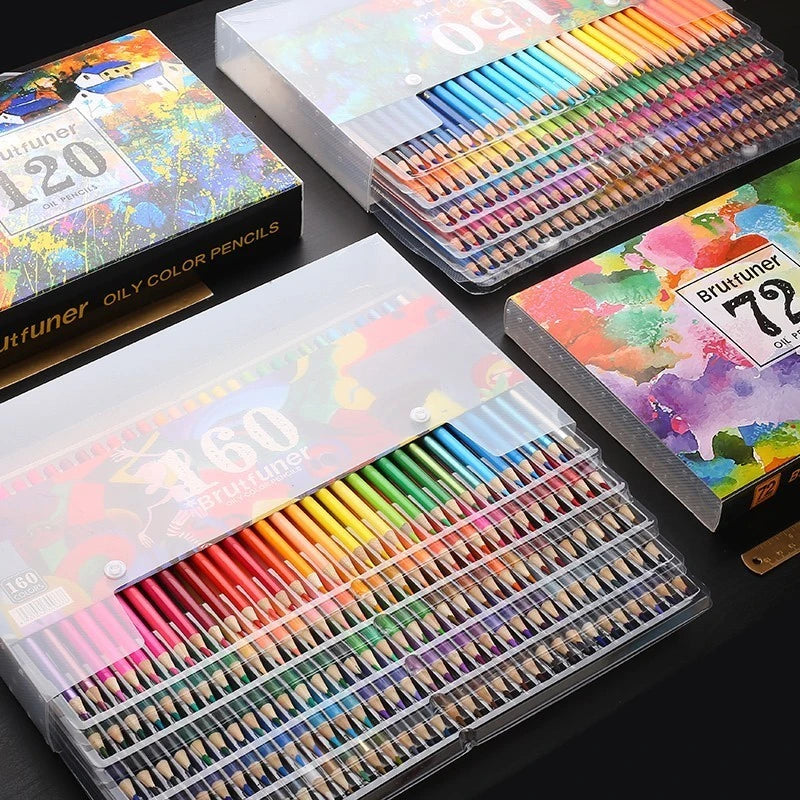 48/72/120/160/180Color Oil or Watercolor Pencil Sets