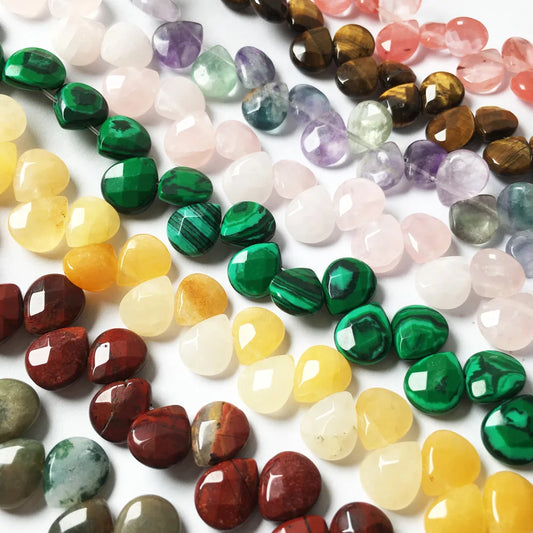 Faceted Water drop Beads