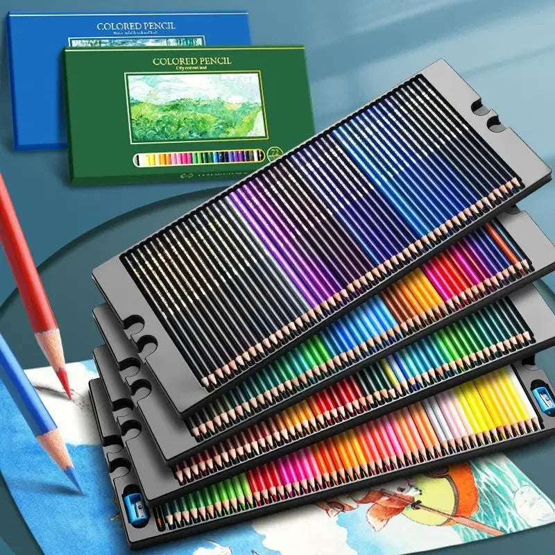 48/72/120/150/200 Professional Oil Color/Watercolor Pencil Set