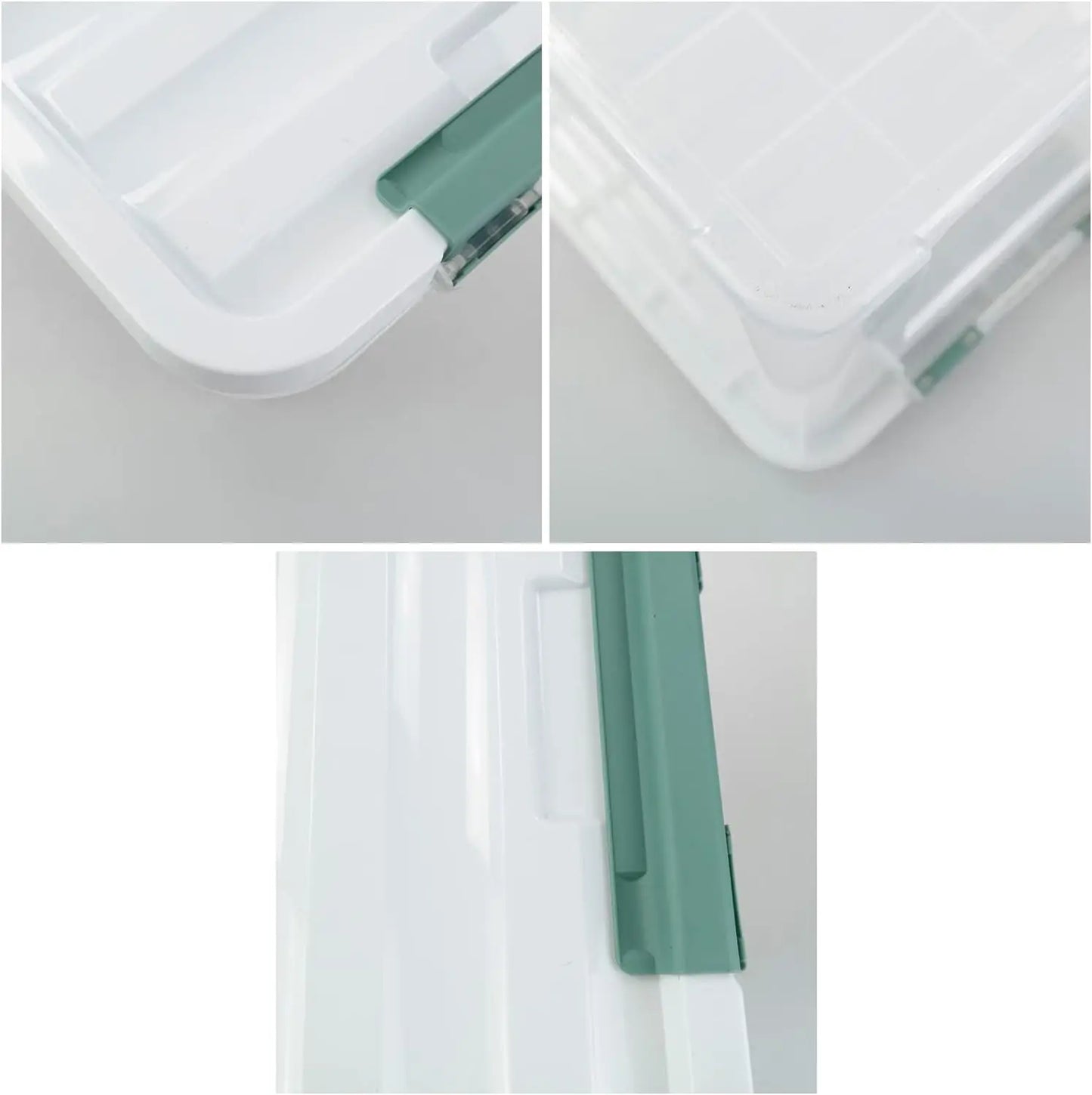 36 Quart Plastic Storage Totes, 4 Pack