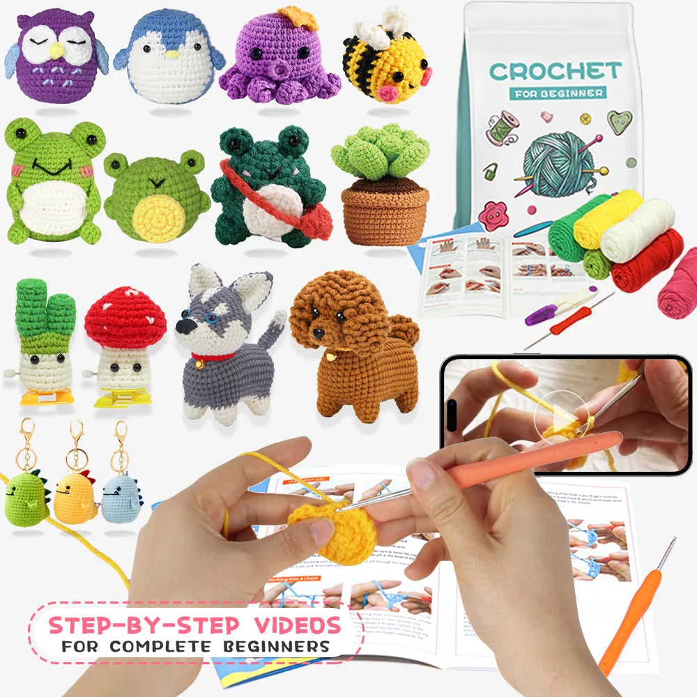 Crochet Animal Kit for Beginners