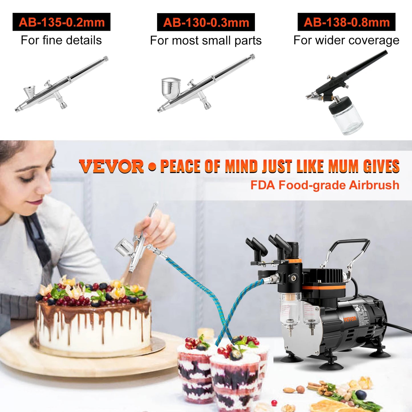 Professional Dual-Action Airbrush Kit