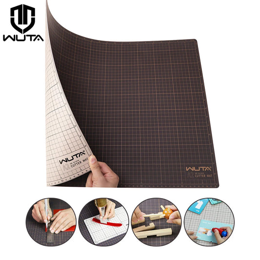 WUTA New Fabric Cutting Mat, Leather Cutting Board A1 A2 A3 A4 A5 Professional Self Healing Quality Double-Sided  Craft Tool Set