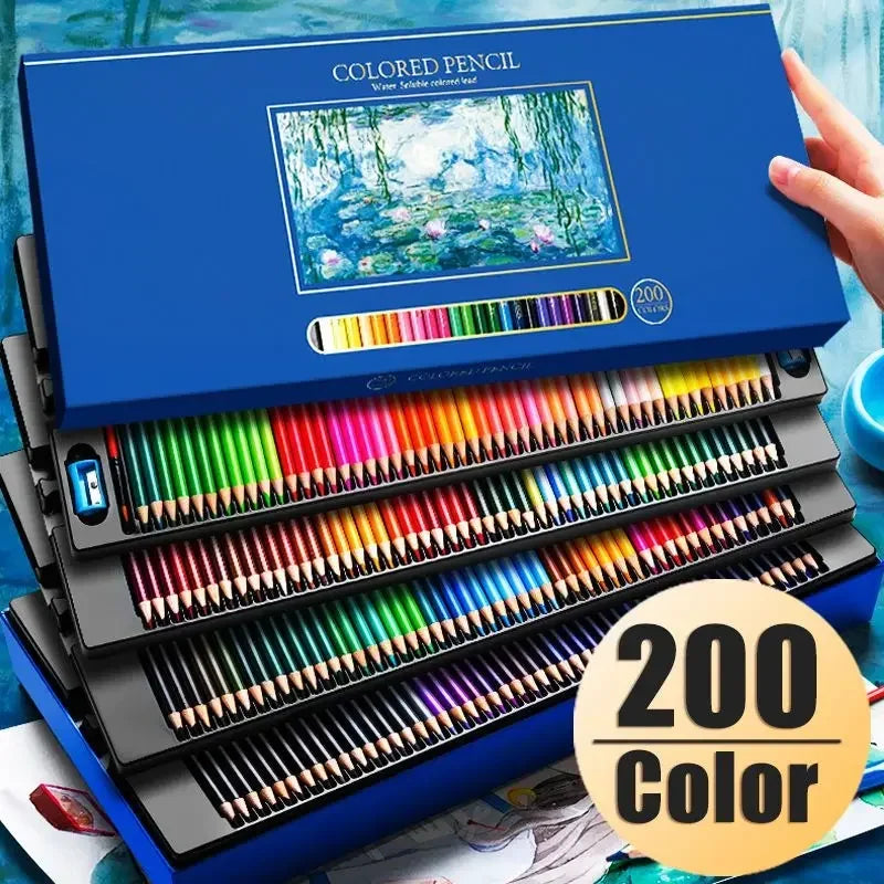 48/72/120/150/200 Professional Oil Color/Watercolor Pencil Set