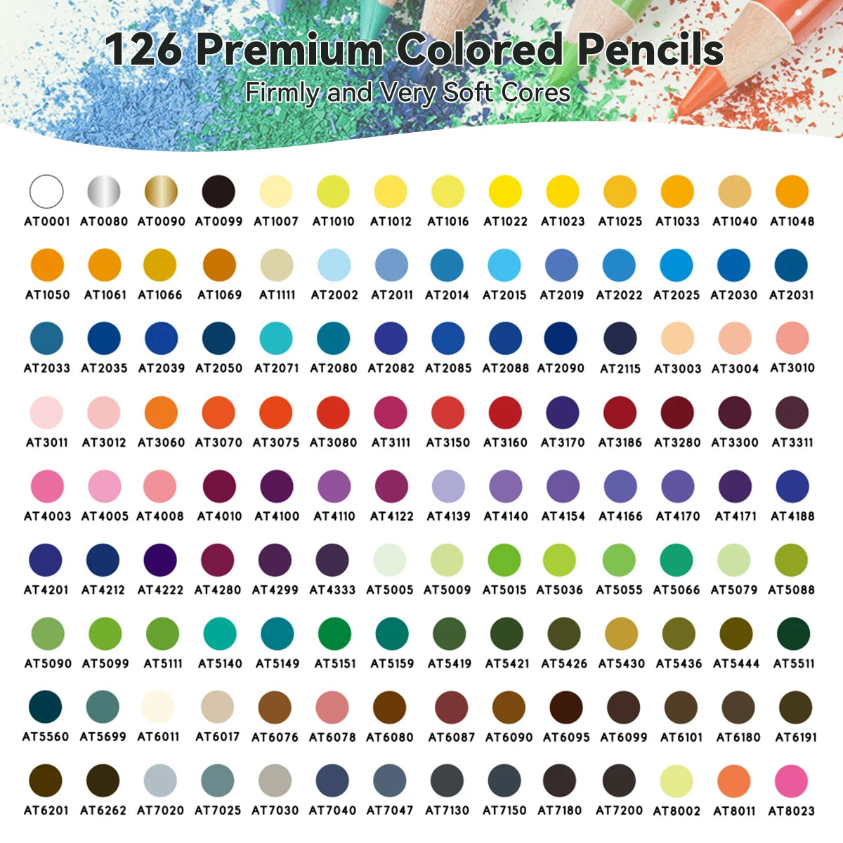 72/126 Colored pencils